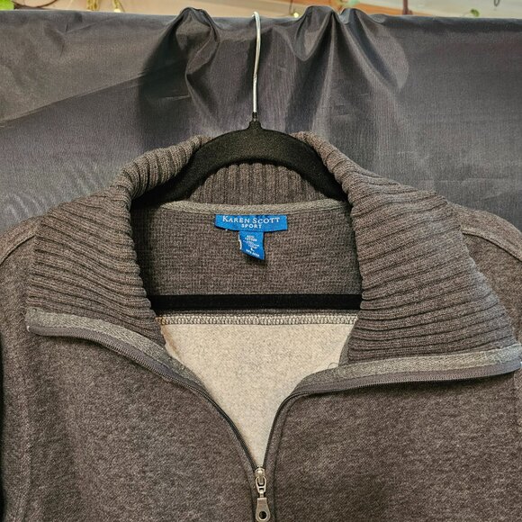 Karen Scott zip up sweatshirt. Size L - Picture 3 of 4
